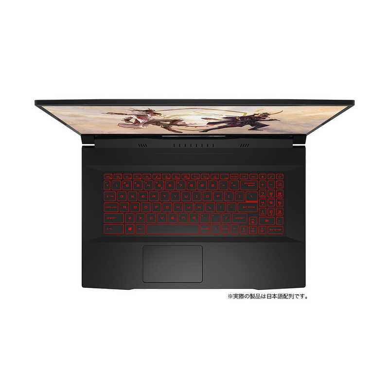 MSI ゲーミングノートパソコン Katana GF76 11U ブラック [17.3型/intel Core  i7/SSD:512GB/メモリ:16GB/2021年5月モデル] KATANA-GF76-11UD-471JP