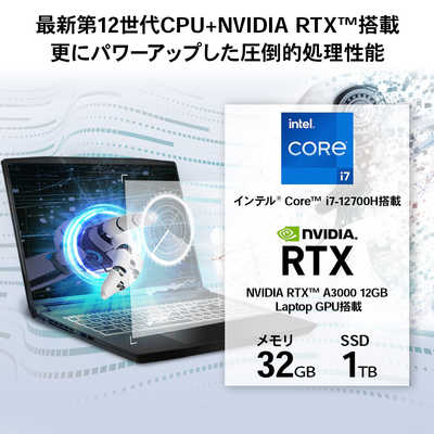 RTX A3000 12GB 12700H メモリ32GB 17インチPC