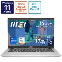 MSI ノートパソコン Modern 14 C12M アーバンシルバー Modern-14-C12M
