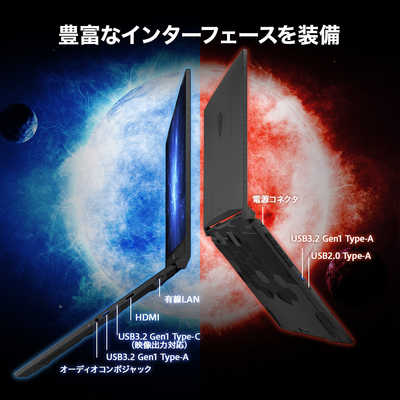 MSI ゲーミングノートパソコン Katana 17 B12V ブラック Katana-17 