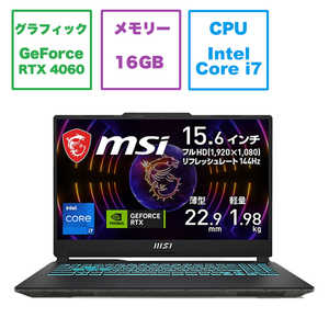 MSI ゲーミングノートパソコン Cyborg 15 A12V ブラック & スケルトン Cyborg-15-A12VF-859JP