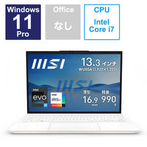 MSI ノートパソコン Prestige 13 Evo A12M マットホワイト Prestige-13Evo-A12M-075JP