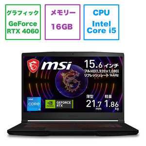 MSI ゲーミングノートパソコン Thin GF63 12V THIN-GF63-12VF-4060JP