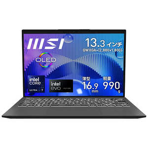 MSI ノートパソコン ［13.3型 /Win11 Pro /Core Ultra 7 /メモリ32GB /SSD1TB ］ Prestige-13-AI-Evo-A1MG-4765JP