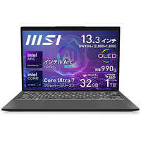 MSI Prestige13 CoreUltra7 メモリ32GB SSD1TB MSI ノートパソコン [ 13.3型 / Win11 Pro / Core Ultra 7