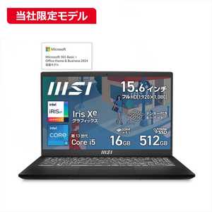 MSI Ρȥѥ [ 15.6 / Win11 / Core i5 / 16GB / SSD512GB / Office ] 饷å֥å MODERN-15-B13M-5229JP