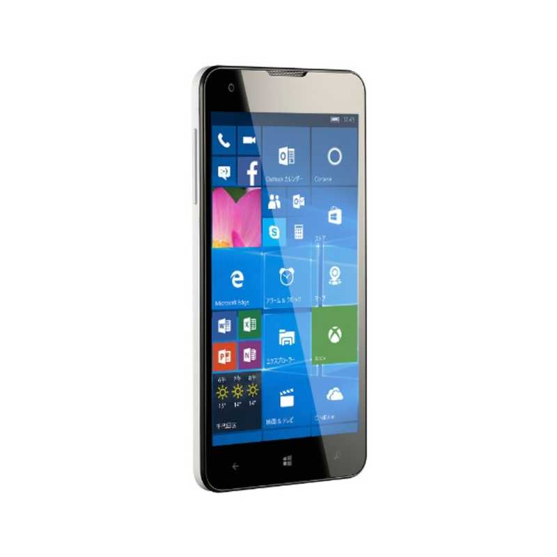マウスコンピュータ マウスコンピュータ MADOSMA パールホワイト Windows Phone 10 Mobile・5型・メモリ/ストレージ：1GB/8GB microSIMｘ1 SIMフリースマートフォン MADOSMA Q501A-WH MADOSMA Q501A-WH