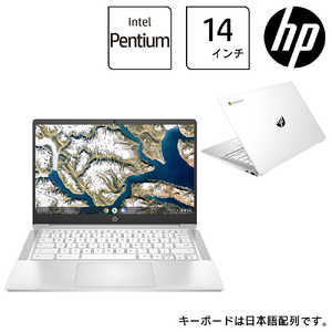 HP 【アウトレット】ノートパソコン Chromebook 14a-na1000 シリーズ セラミックホワイト [14.0型 /Chrome OS /Pentium /メモリ：4GB /フラッシュメモリ：64GB] 6W1S6PA-AAAA
