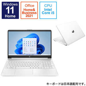 HP ノートパソコン HP 15s-fq5000 ピュアホワイト  [15.6型 /Win11 Home /Core i5 /メモリ：16GB /SSD：512GB /Office] 6F8T7PAAAAB
