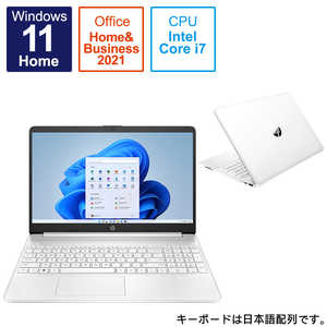 HP ノートパソコン HP 15s ピュアホワイト [15.6型 /Windows11 Home /intel Core i7 /メモリ：8GB /SSD：256GB /Office] 759W7PA-AAAB