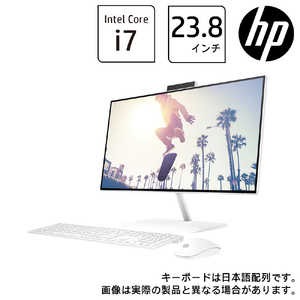 HP デスクトップパソコン HP 24-ck0000 AiO スターリーホワイト [23.8型/intel Core i7/メモリ:16GB/HDD:2TB/SSD:512GB] 6K5C4PAAAAA