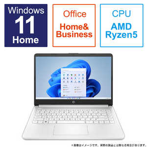 HP ノートパソコン HP 14s[14.0型 /Windows11 Home /AMD Ryzen 5 /メモリ：8GB /SSD：256GB /Office HomeandBusiness] ピュアホワイト 6F8S3PAAANB