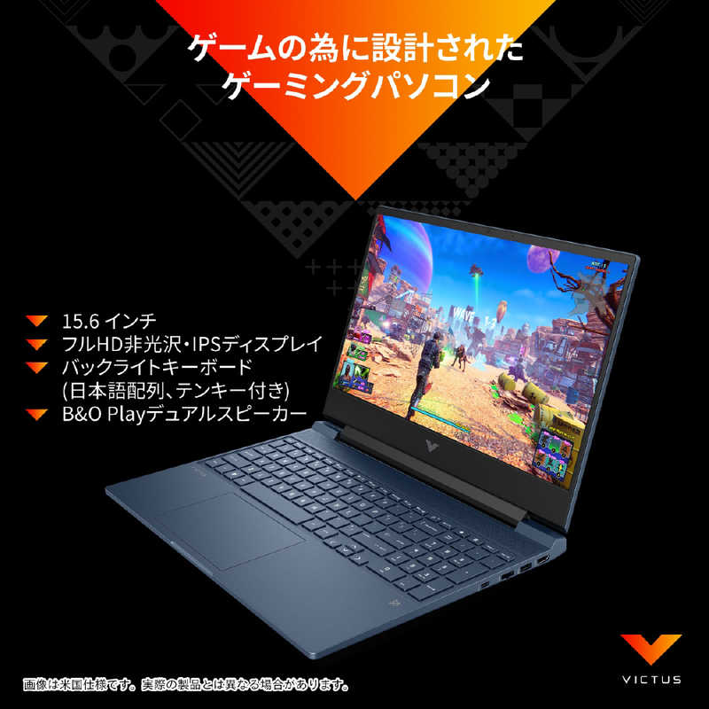 HP HP ゲーミングノートパソコン Victus Laptop15-fa1000 G1モデル［15.6型 /Win11 Home /Core i7 ］ パフォーマンスブルー 806Z9PA-AACF 806Z9PA-AACF