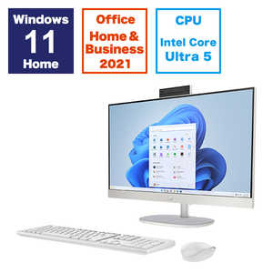 HP 24-cr1000 AiO 24-cr1000 ［23.8型 /intel Core Ultra 5 /メモリ：16GB /SSD：1TB］ シェルホワイト A2MM2PA-AAAB