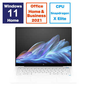 HP ノートパソコン OmniBook X 14-fe セラミックホワイト [14型 /Win11 Home /Snapdragon X Elite /メモリ16GB /SSD1TB /Office HomeandBusiness /英語版キーボード ] A7DA6PA-AAAB