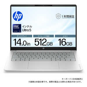 HP �m�[�g�p�\�R�� OmniBook 3 [ 14�^ / Win11 Home / Core Ultra 5 / ������16GB / SSD512GB ] �O���C�V���[�V���o�[ DD1V1PA-AAAA