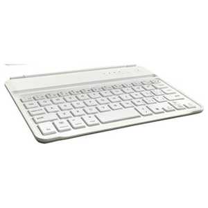 マグレックス iPad mini 3／2／1用　薄型 アルミカバー ＋ バックライト搭載Bluetoothキーボード　ホワイト　MK8100UV-WH　ホワイト MK8100UV-WH
