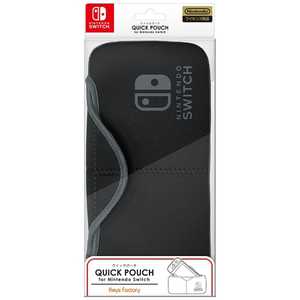 キーズファクトリー QUICK POUCH for Nintendo Switch クイックポｰチスイッチ ブラック