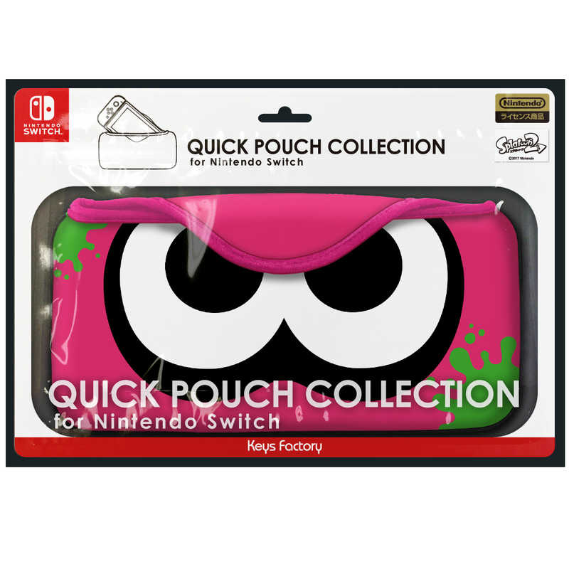 任天堂販売 任天堂販売 QUICK POUCH COLLECTION for Nintendo Switch イカ：ネオンピンク CQP-003-1　イカ：ネオンピンク ｸｲｯｸﾎﾟｰﾁｲｶﾈｵﾝﾋﾟﾝｸ ｸｲｯｸﾎﾟｰﾁｲｶﾈｵﾝﾋﾟﾝｸ