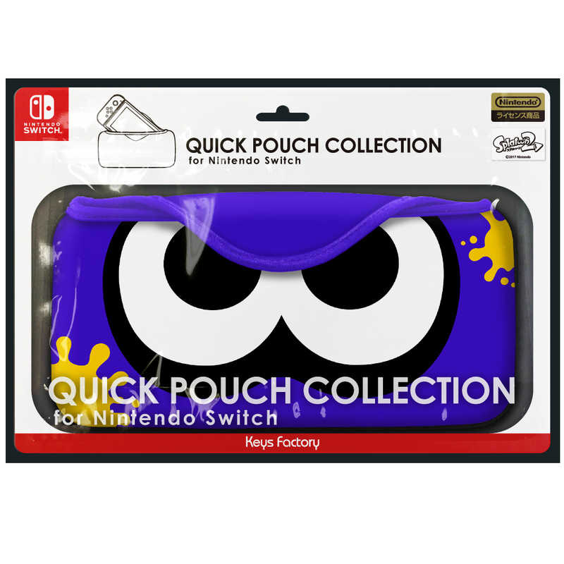 任天堂販売 任天堂販売 QUICK POUCH COLLECTION for Nintendo Switch イカ：ブライトブルー CQP-003-2　イカ：ブライトブルー ｸｲｯｸﾎﾟｰﾁｲｶﾌﾞﾗｲﾄﾌﾞﾙｰ ｸｲｯｸﾎﾟｰﾁｲｶﾌﾞﾗｲﾄﾌﾞﾙｰ