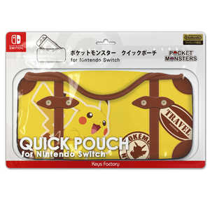 キーズファクトリー ポケットモンスター クイックポーチ for Nintendo Switch ピカチュウ CQP-008-1 ﾎﾟｹﾓﾝｸｲｯｸﾎﾟｰﾁﾋﾟｶﾁｭｳ