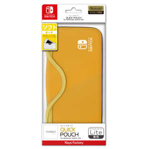 キーズファクトリー QUICK POUCH for Nintendo Switch Lite ライトオレンジ HQP-001-3 HQP0013 QUICKPOUCHFORNINT