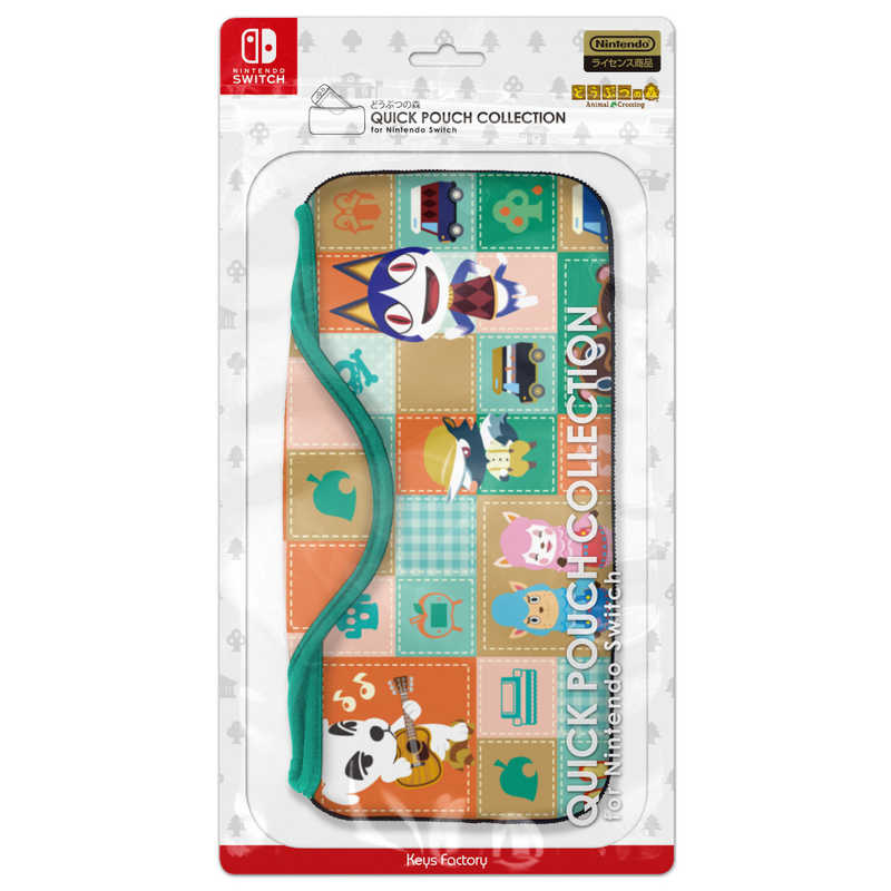 キーズファクトリー キーズファクトリー QUICK POUCH COLLECTION for Nintendo Switch どうぶつの森Type-A CQP-009-1 どうぶつの森Type-A CQP-009-1