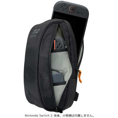 ブラック ボディバッグ　収納袋付き キーズファクトリー アクティブボディバッグ for Nintendo Switch 2