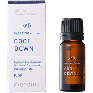 アットアロマ SLEEPING support(スリーピングサポート)エッセンシャルオイル クールダウン 10mL DOOSCD10 アットアロマ SLEEPING support(スリーピングサポート)エッセンシャルオイル クールダウン 10mL DOOSCD10