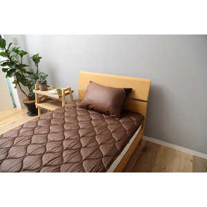 メルクロス ｢ベッドパッド｣洗える吸水速乾･抗菌防臭ベッドパッド(シングルサイズ/100×200cm/ブラウン) 