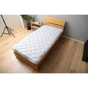 メルクロス 「ベッドパッド」洗える吸水速乾・抗菌防臭ベッドパッド(シングルサイズ/100×200cm/グレー) グレー 179801BZ10