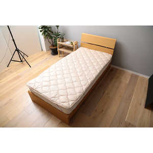 メルクロス 「ベッドパッド」洗える吸水速乾・抗菌防臭ベッドパッド(ダブルサイズ/140×200cm/ベージュ)