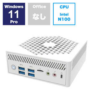 リンクスインターナショナル ミニPC ［モニター無し /intel N100 /メモリ：8GB /SSD：256GB］ LN100W-8/256-W11Pro-N100