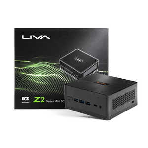 ECS LIVA Z2 カスタマイズモデル デスクトップパソコン [モニター無し /CPU：intel Celeron /SSD：120GB] ブラック LIVAZ2-4/120-W10(N4000)