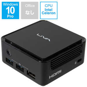 ECS デスクトップパソコン LIVA Q1L [モニター無し /intel Celeron /メモリ：4GB /eMMC：64GB /2021年3月モデル] LIVAQ1L464W10PRON335