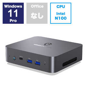 MINISFORUM デスクトップパソコン (モニター無し) UN100 UN100-16/256-W11Pro(N100)
