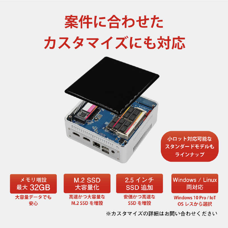 MAXTANG MAXTANG 超小型デスクトップパソコン [モニター無し /メモリ:4GB /SSD:128GB] MTN-FP504128R1305G MTN-FP504128R1305G