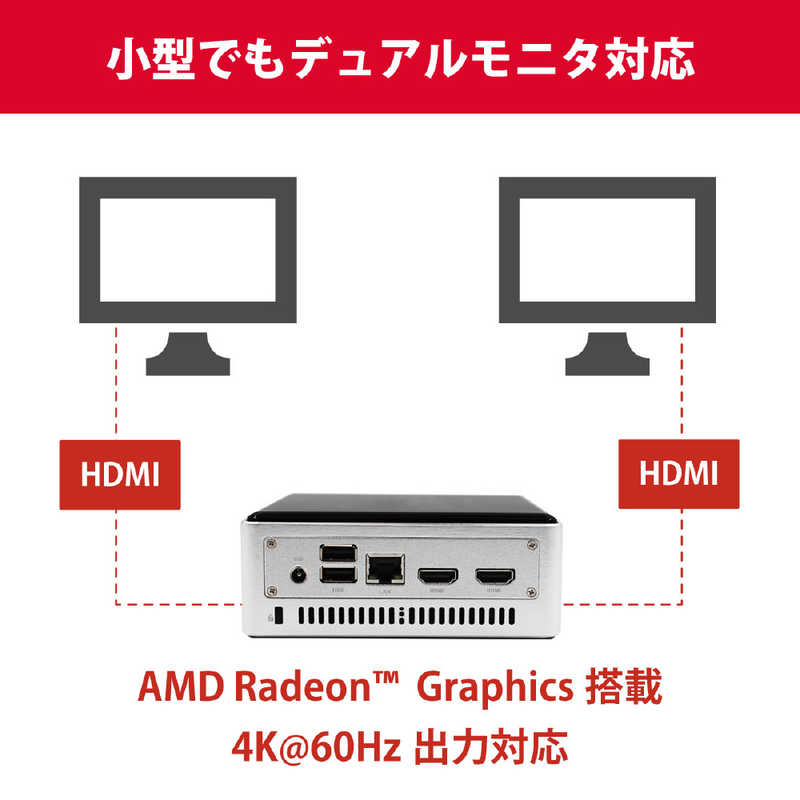 MAXTANG MAXTANG 小型PC OS無しモデル [モニター無し /AMD APU /メモリ:4GB /SSD:128GB] MTN-FP50-4/128(3020E) MTN-FP50-4/128(3020E)