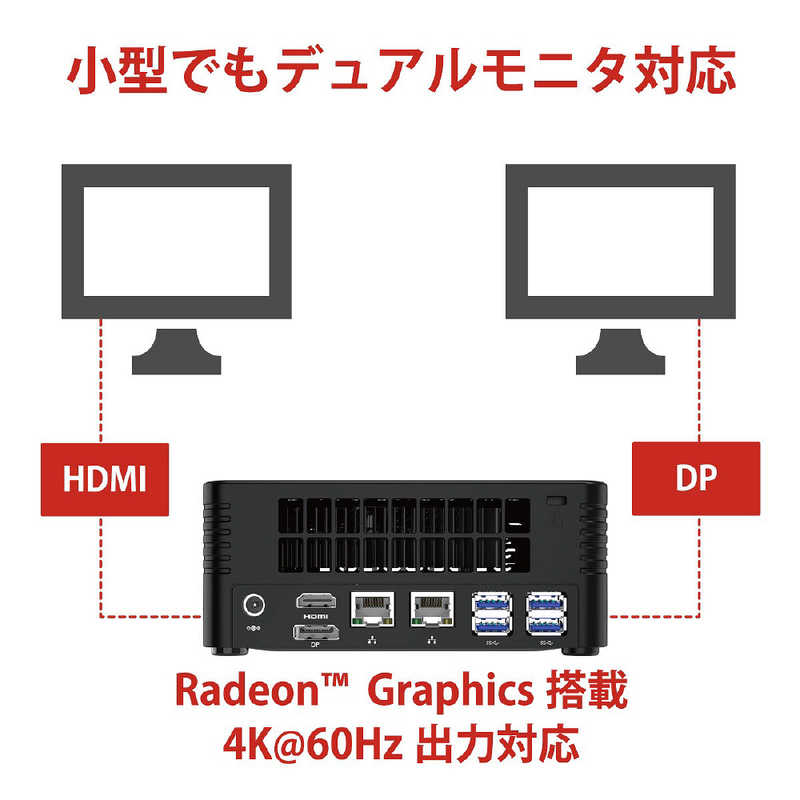 MINISFORUM MINISFORUM デスクトップパソコン[モニター無し /メモリ：16GB] X500 X500-16/512-W10Pro(5700G) X500 X500-16/512-W10Pro(5700G)