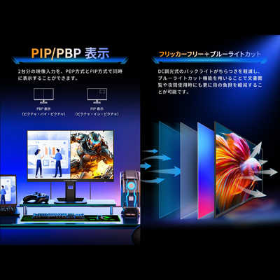 TITANARMY ゲーミングモニター P2710R-QD ［27型 / QHD(2160×1440