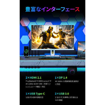 TITANARMY ゲーミングモニター ［32型 /4K(3840×2160) /ワイド