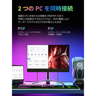 TITANARMY ゲーミングモニター M27E6V-PRO ［27型 /4K(3840×2160