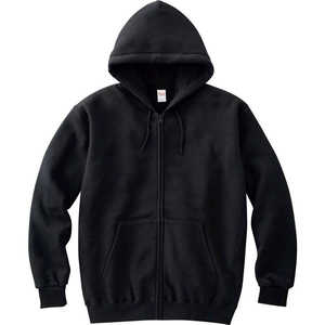 トムス 8.4オンス ジップアップライトパーカー Lサイズ 005.ブラック 217MLZWM2XL