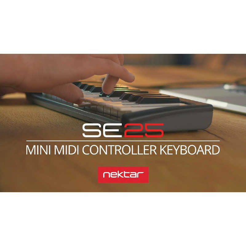 NEKTAR NEKTAR DAW連携MIDIコントローラー 25鍵 ミニ鍵盤 コンパクト コントロールボタン搭載 SE25 SE25