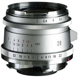 フォクトレンダー カメラレンズ ［ライカM /単焦点レンズ］ シルバー ULTRON vintage line 28mm F2 Aspherical Type II VM