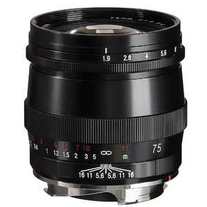 フォクトレンダー カメラレンズ ［ライカM /単焦点レンズ］ ブラックペイント ULTRON 75mm F1.9 VM SC