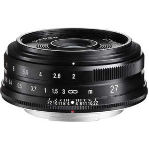 フォクトレンダー カメラレンズ  ULTRON 27mm F2 X-mount（フジフイルムX用） ブラック