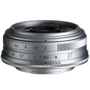 フォクトレンダー カメラレンズ  ULTRON 27mm F2 X-mount（フジフイルムX用） シルバー