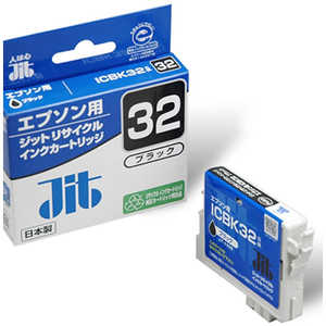 ジット 互換リサイクルインク カートリッジ ブラック JITKE32B