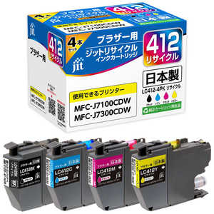 å ֥饶LC412-4PK б ꥵ륤󥯥ȥå JIT-B4124P